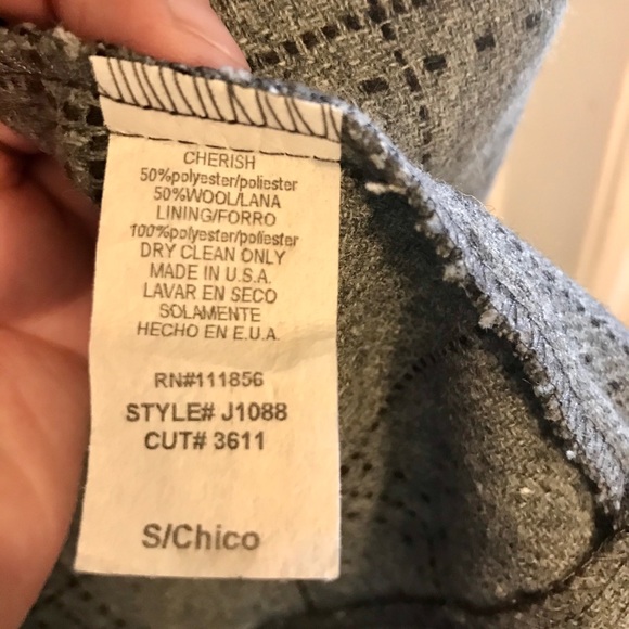 “CHERISH” wool blend lined jacket. - Picture 6 of 6